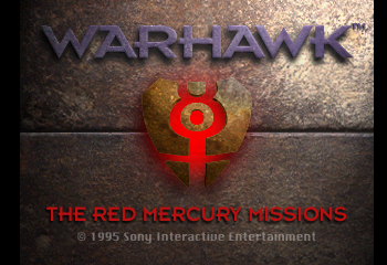 Warhawk - The Red Mercury Missions Title Screen